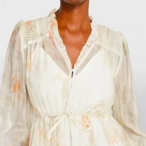 ALLSAINTS （W)NISHA KOURA DRESS ALLSAINTS Nisha Koura Maxi Dress in White | endource